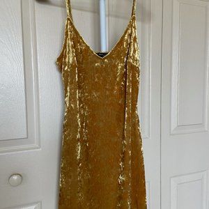 Mustard Suede Dress